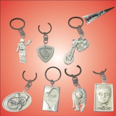 Keychain - Various 3D Pewter Design 